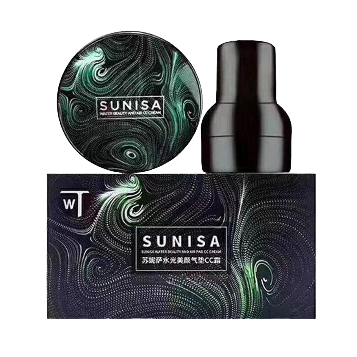 SUNISA 3-in-1 Air Cushion CC & BB Cream Waterproof Moisturizing Foundation