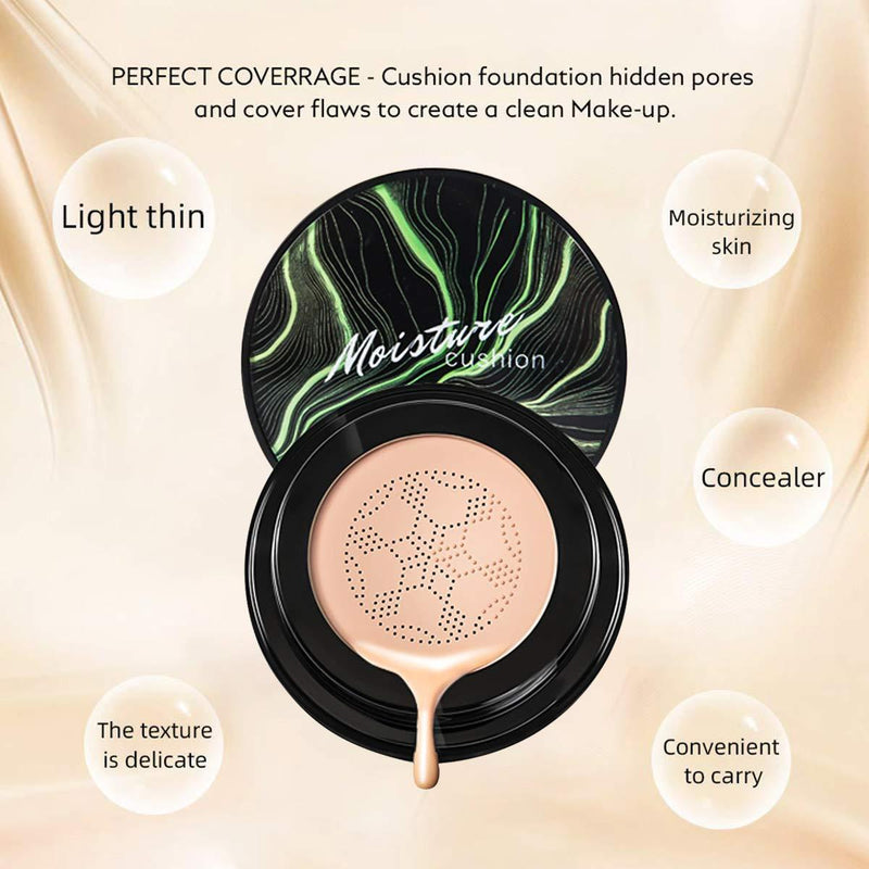 SUNISA 3-in-1 Air Cushion CC & BB Cream Waterproof Moisturizing Foundation