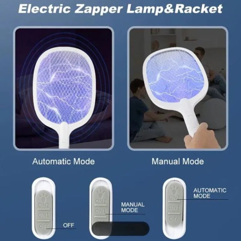 Nova USB Rechargeable Mosquito Racket | Electric Insect Killer Swatter