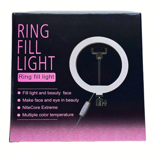 10-Inch Ring Light Kit + 7 Ft Ring Light Stand