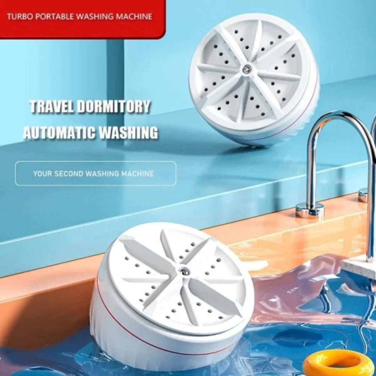 Portable USB Mini Turbo Washer