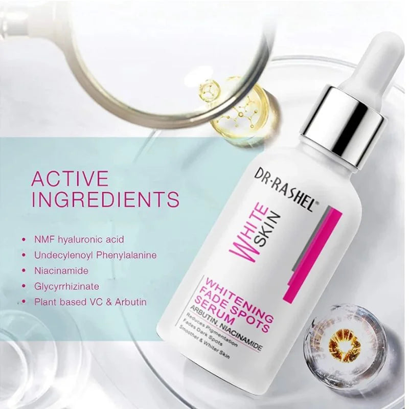 Dr. Rashel Whitening Fade Spots Serum for White Skin with Arbutin & Niacinamide (50ml) | Imported