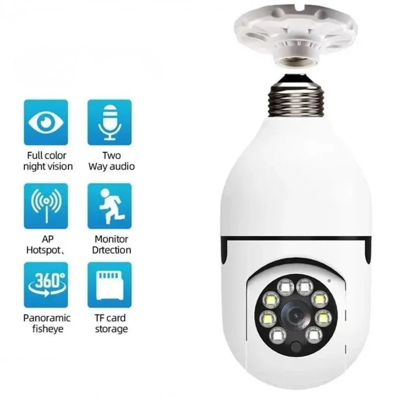 Speed-X Bulb Camera 1080P WiFi 360 Security Camera