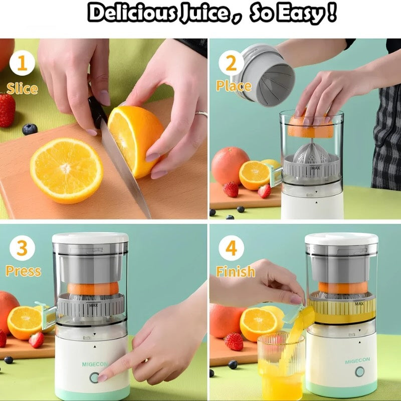 Portable Electric Citrus Juicer | USB Rechargeable Hands-Free