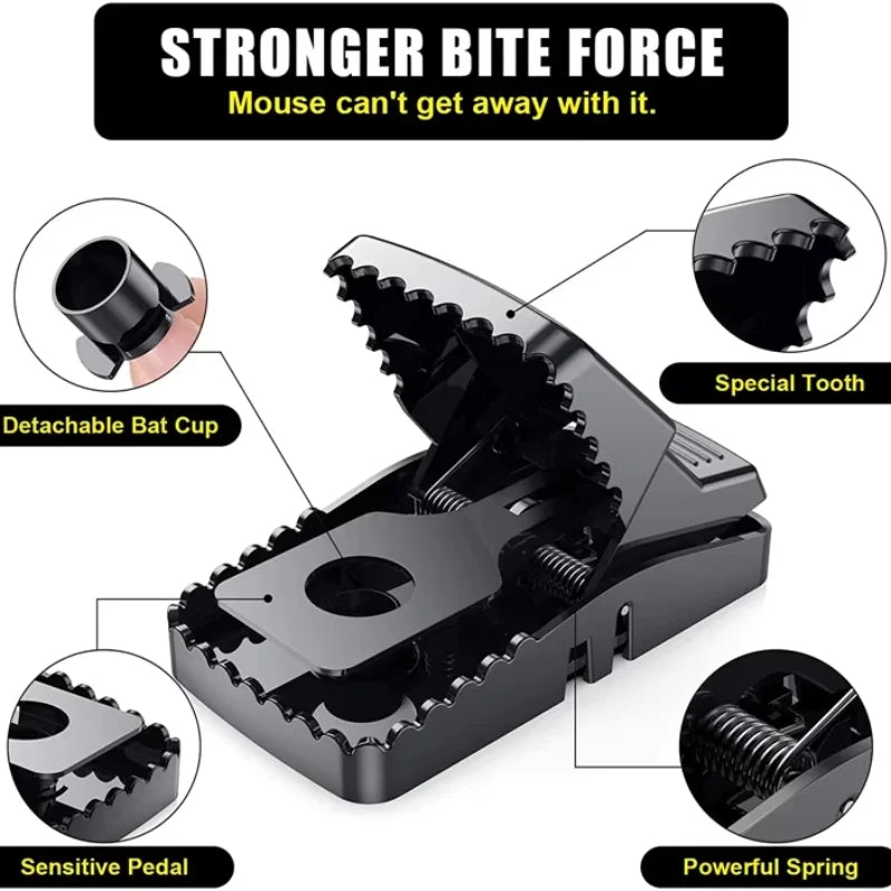Heavy Duty Plastic Mouse Trap Reusable Mouse Catcher