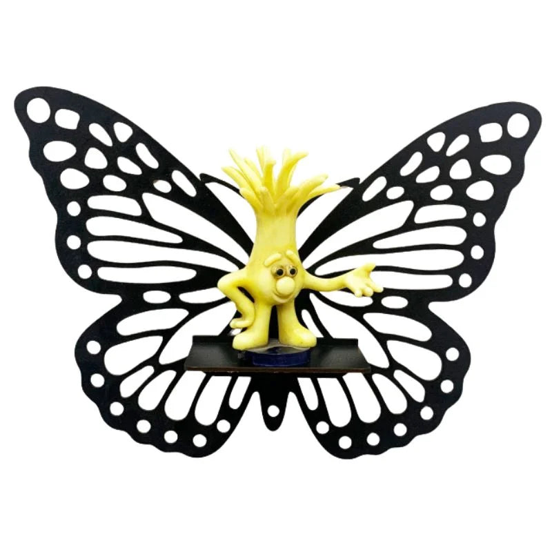 Wooden Butterfly Wall Shelf Candle Holder pack of 3