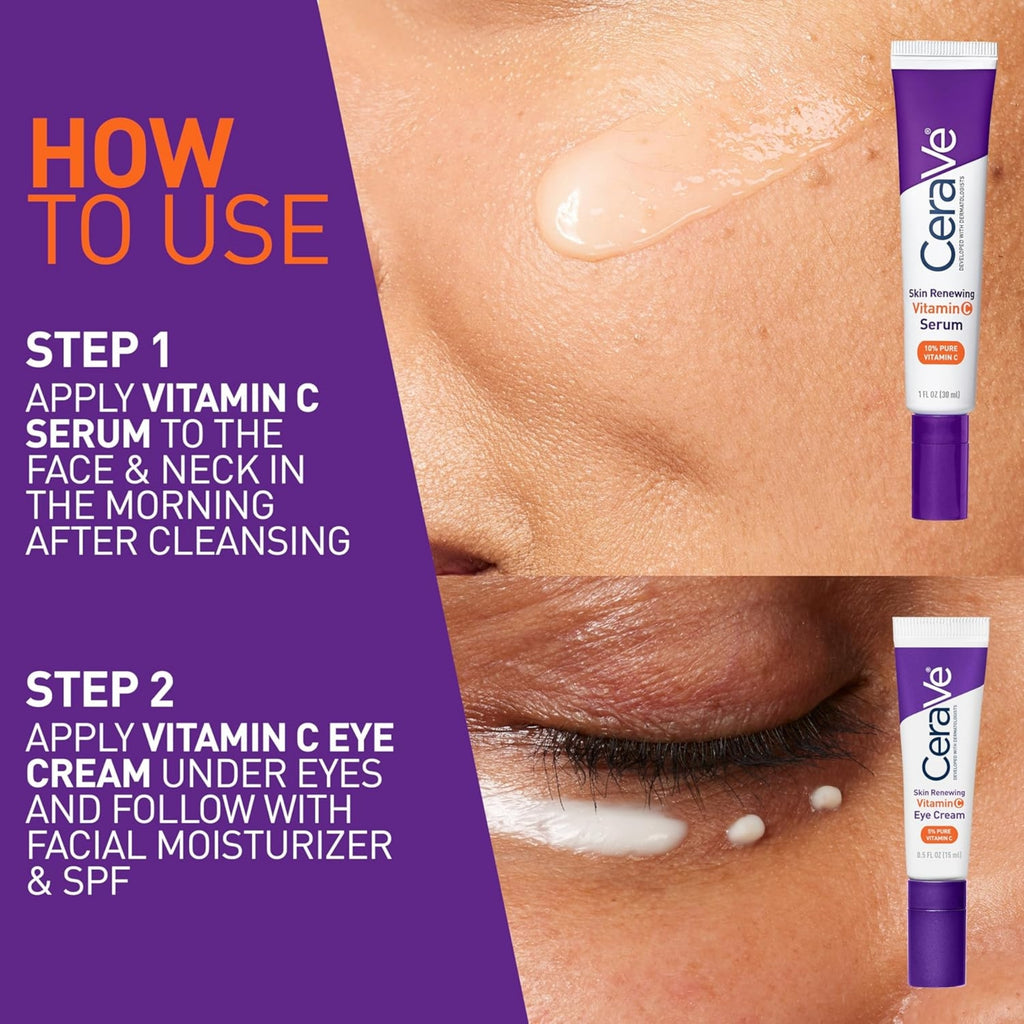 CeraVe Vitamin C Serum Brightening, Anti-Aging & Hydrating