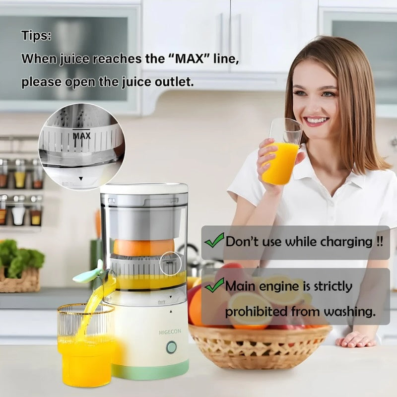 Portable Electric Citrus Juicer | USB Rechargeable Hands-Free