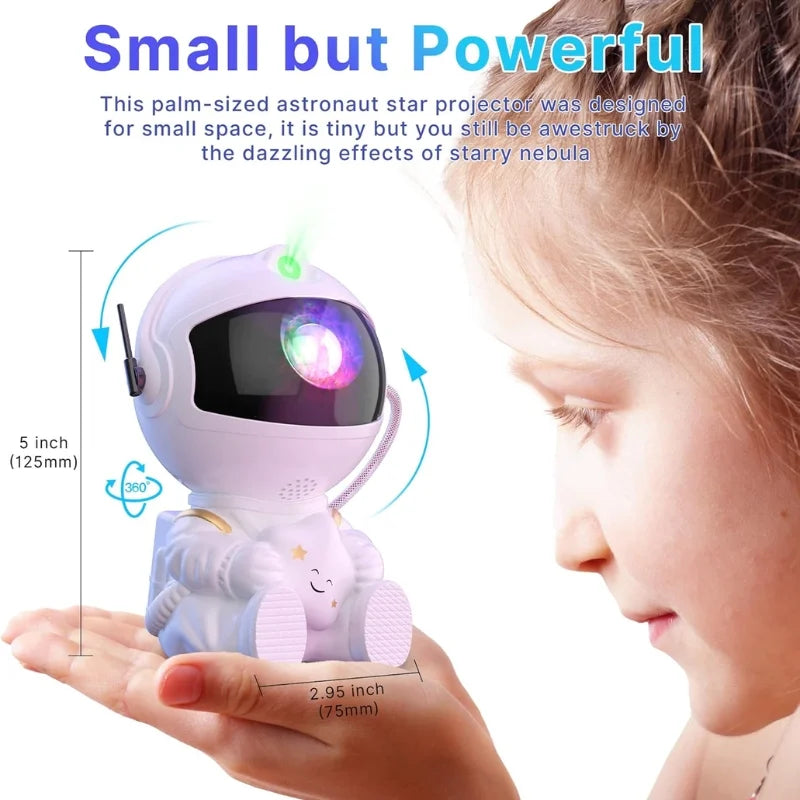 Mini Astronaut Galaxy Projector with Remote Control