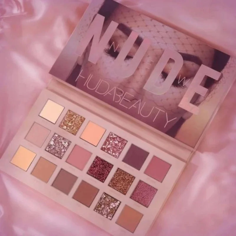 18 Colors Nude Eyeshadow  Matte & Shimmer Pigmented Long-Lasting