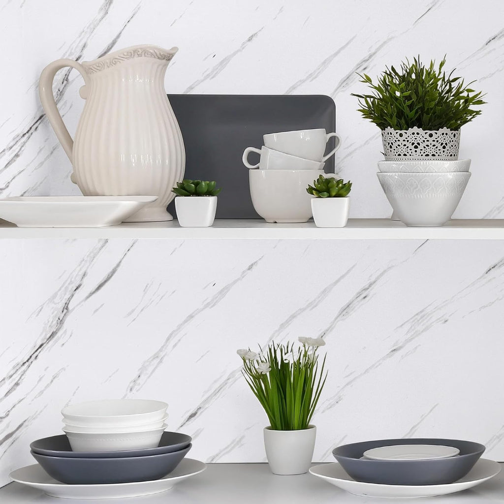 White & Grey | Marble Sheet Sticker 60x200cm