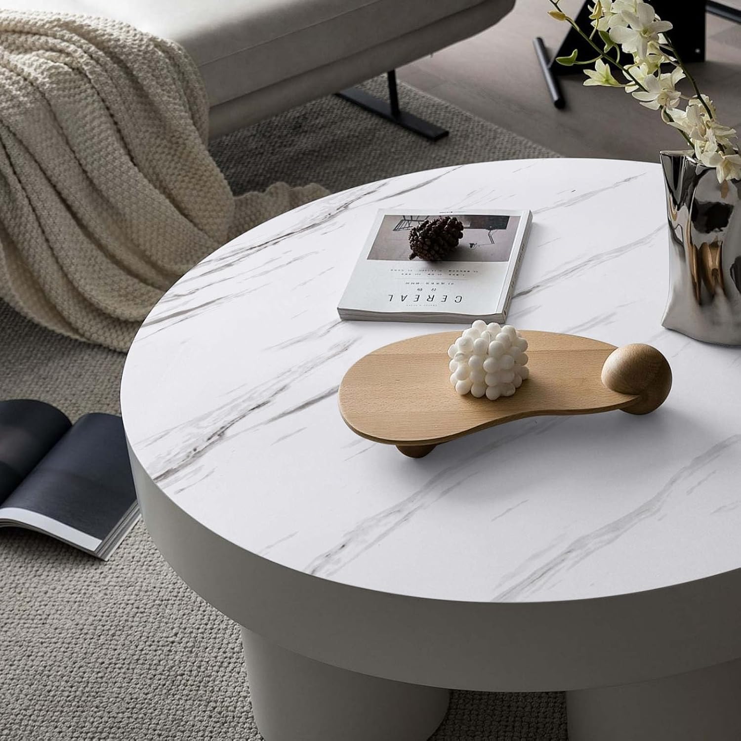 White & Grey | Marble Sheet Sticker 60x200cm