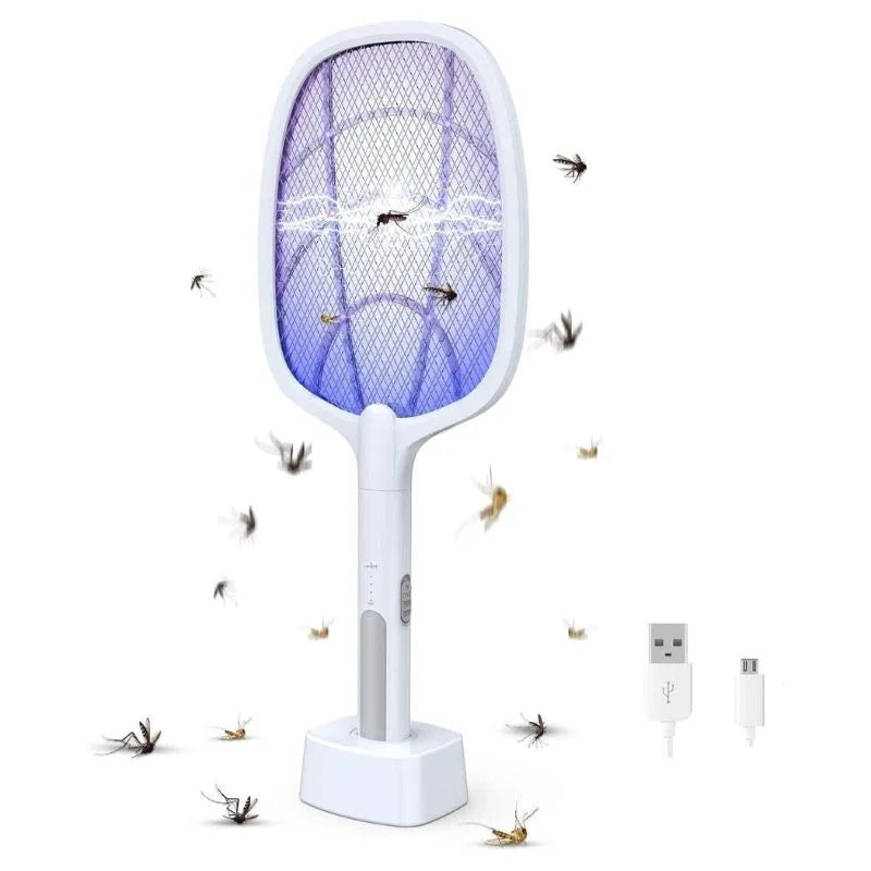Nova USB Rechargeable Mosquito Racket | Electric Insect Killer Swatter