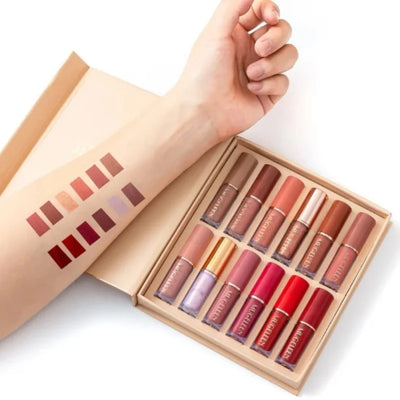 12 Pcs Matte Liquid Lipstick Set Waterproof