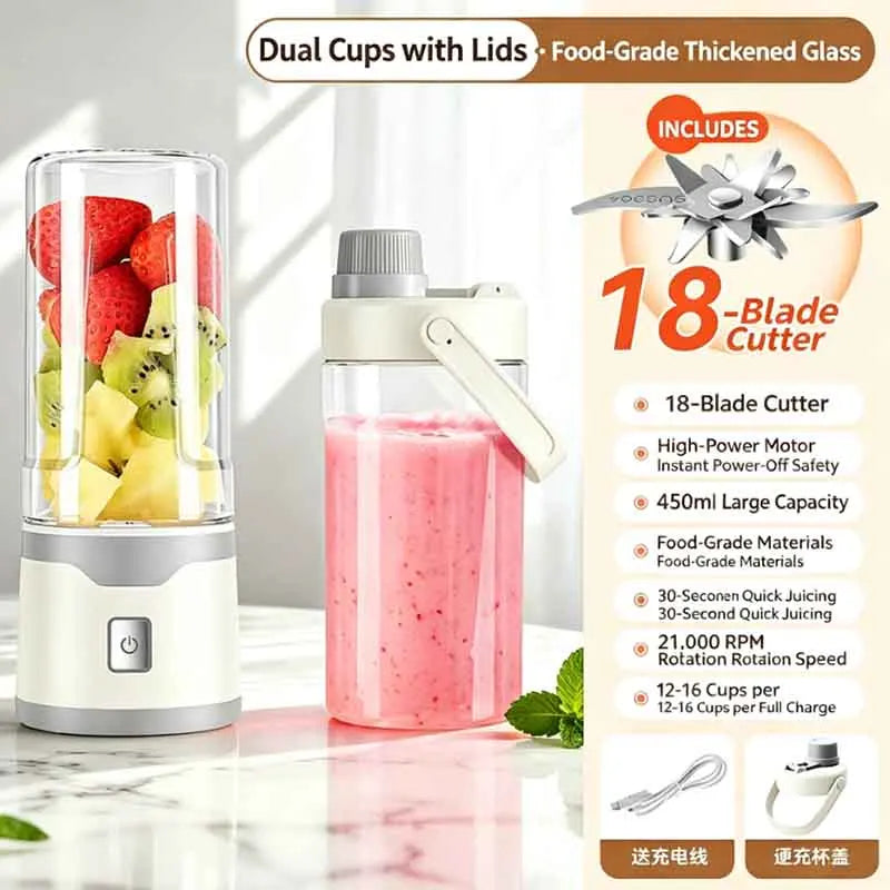 Portable USB Mini Fruit Blender