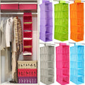 5 Shelf Clothes Hanging Organizer Durable Fabric & Plastic