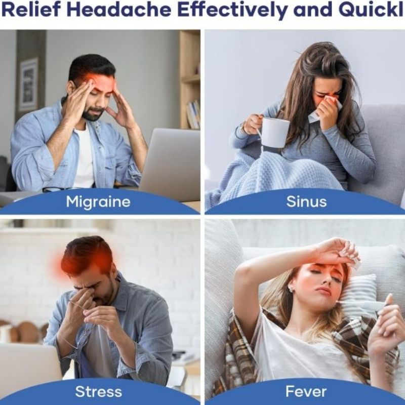 Headache Relief Gel Cap Hot Cold Therapy
