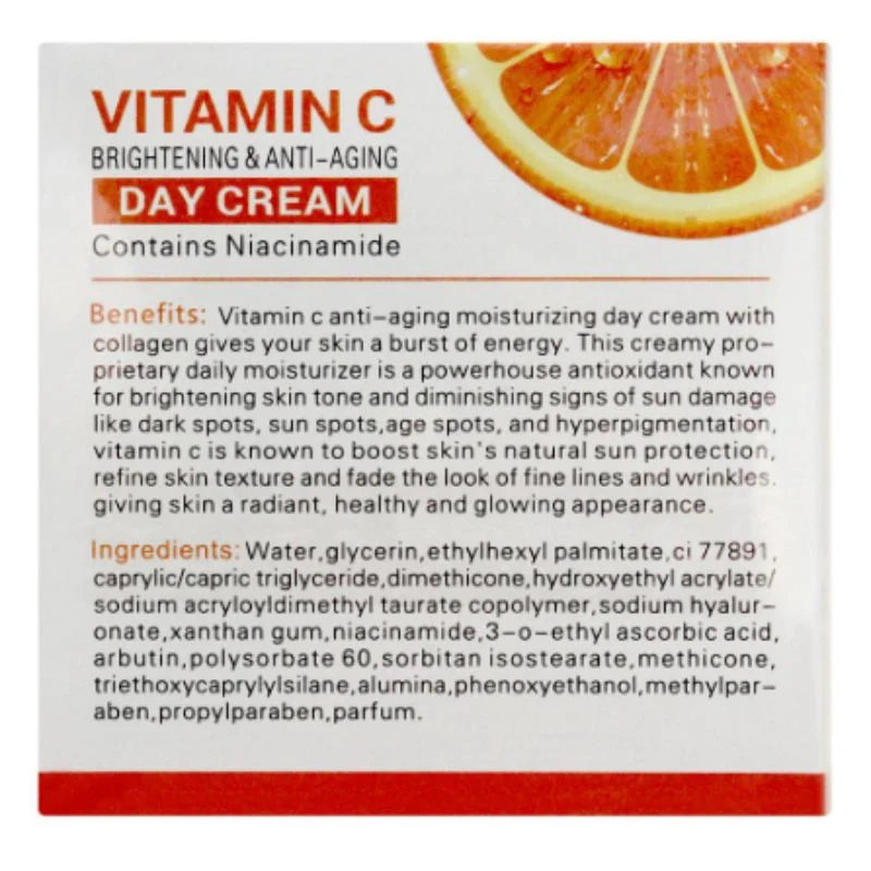 Dr. Rashel Vitamin C Brightening & Anti-Aging DAY Cream | SPF Protection (50 g) | Imported