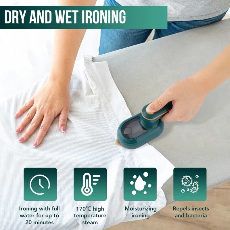 Portable Mini Steam Iron Wrinkle Remover