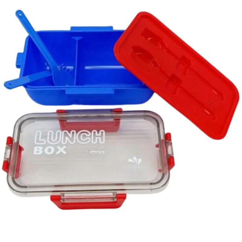 Kendy Lunch Box with Spoon & Fork  | 2-Compartment Portable