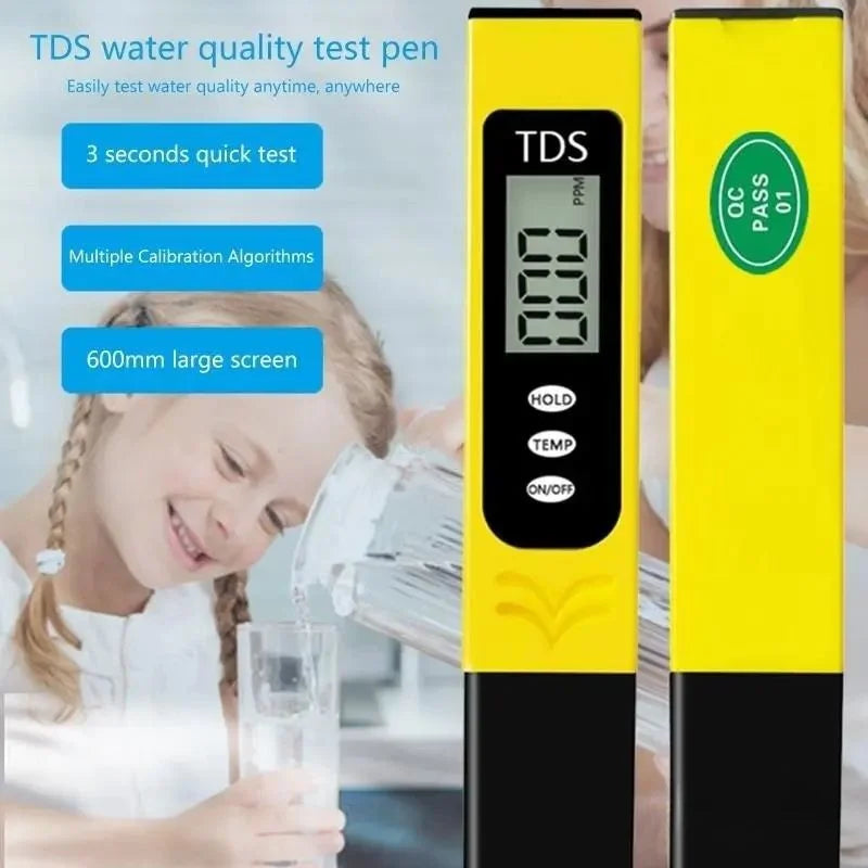Digital TDS Meter LCD Water Quality Tester Pen for Drinking Water, RO Systems & Aquariums