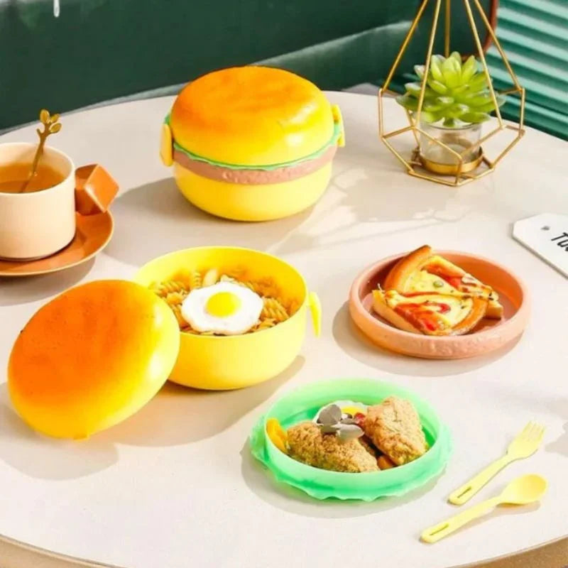 Burger Shaped Kids Lunch Box