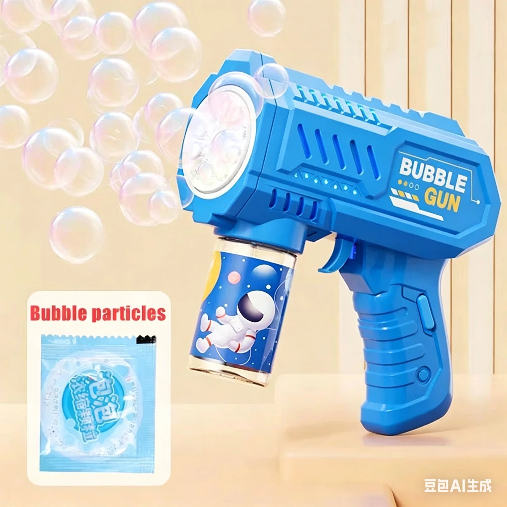 Kids Automatic Bubble Gun with Bubble Liquid