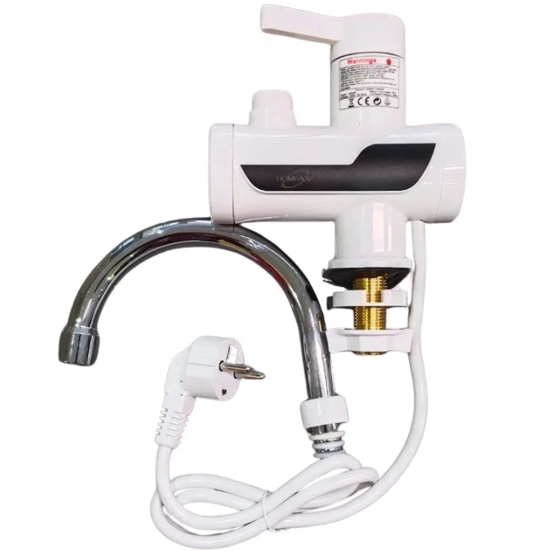 Electric Instant Heating Faucet Digital Temperature Display Kitchen & Bathroom