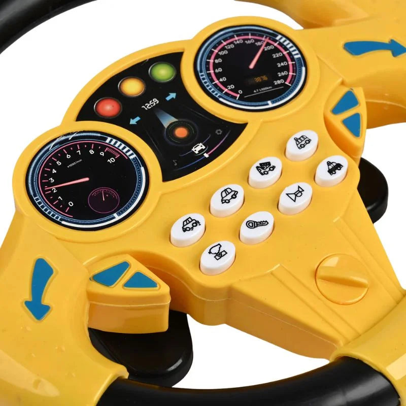Toy Steering Wheel with Sound Effects for Kids | Interactive Driving Toy