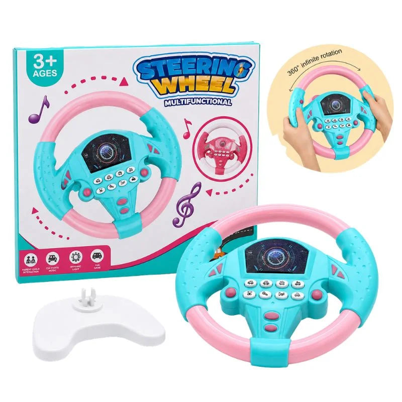 Toy Steering Wheel with Sound Effects for Kids | Interactive Driving Toy