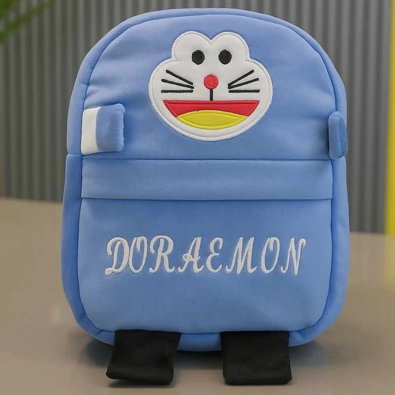 Cute Plush Doraemon Character Backpack