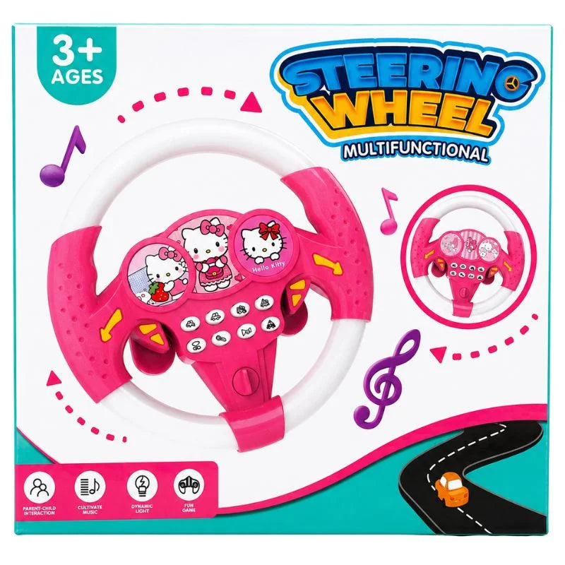 Toy Steering Wheel with Sound Effects for Kids | Interactive Driving Toy