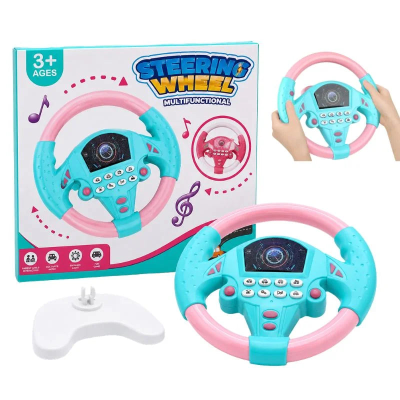 Toy Steering Wheel with Sound Effects for Kids | Interactive Driving Toy