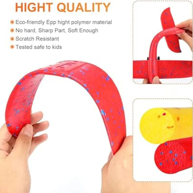 Catapult Gun Aircraft Toy | Foam Airplane Launcher Glider Flying Toy 2-in-1