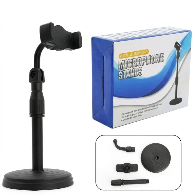 Adjustable Mobile Phone Stand with Flexible Gooseneck Arm | For Recording Stable Desk Mount Stand