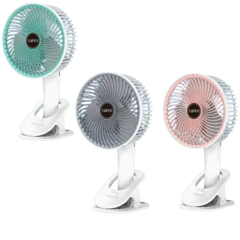 Rechargeable 3-in-1 Clip Fan | Handheld, Desktop & Wall Mounted