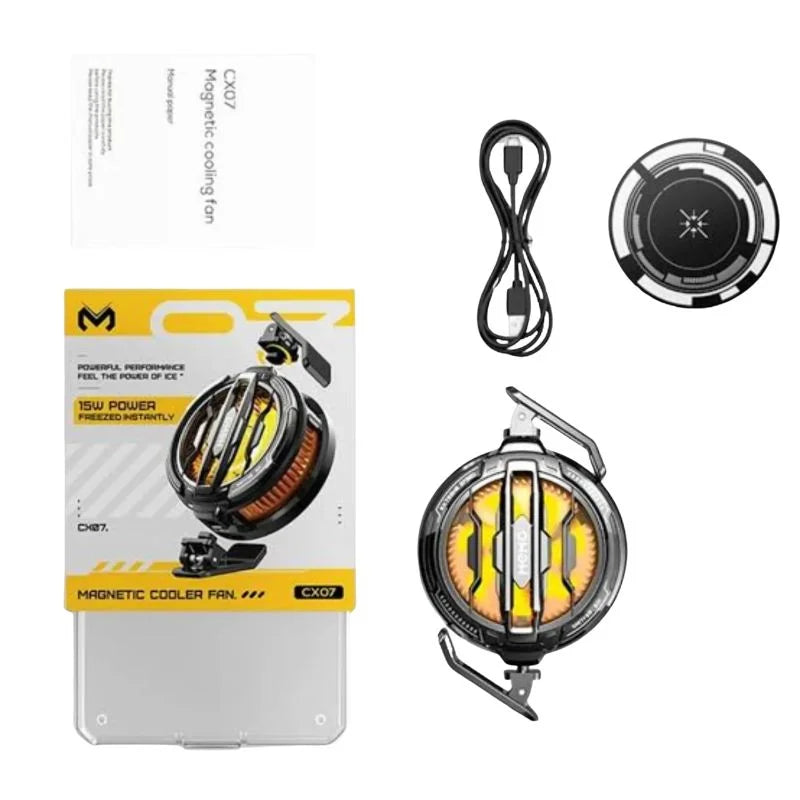 MEMO CX07  Mobile Cooling Fan 15W | Semiconductor Phone Cooler Magnetic Mobile Radiator for Android & iPhone