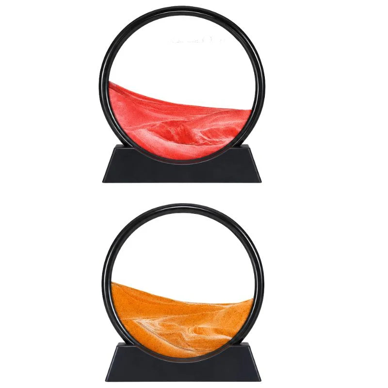 Moving Sand Art Picture  | 3D Dynamic Deep Sea Sandscape with Display Stand.