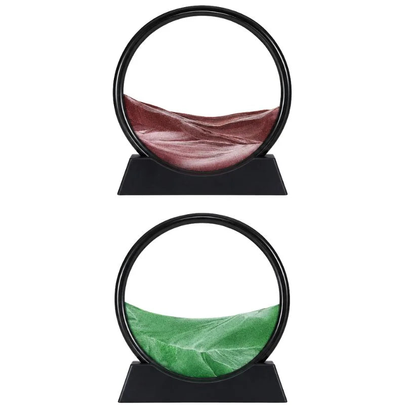 Moving Sand Art Picture  | 3D Dynamic Deep Sea Sandscape with Display Stand.