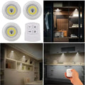 Pack of 3 LED Remote Control Tap Lights