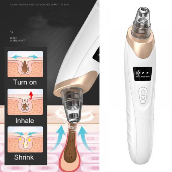 Blackhead Suction Remover Portable Pore Cleaner with LED Display