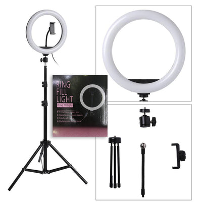 10-Inch Ring Light Kit + 7 Ft Ring Light Stand