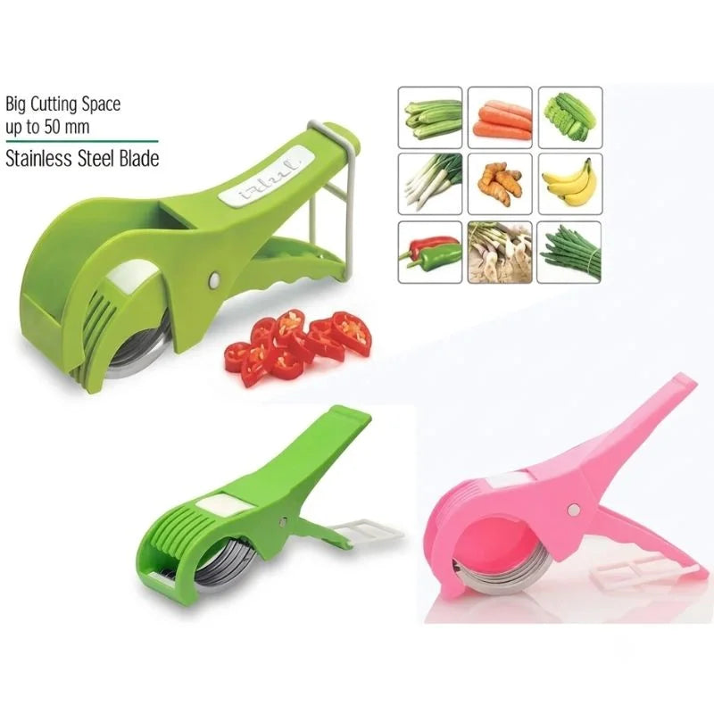 Multipurpose Vegetable Chopper & Fruit Cutter with 5 Stainless Steel Blades | Multiple Color