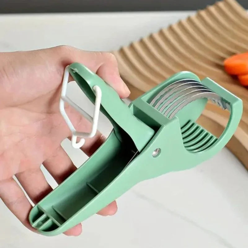 Multipurpose Vegetable Chopper & Fruit Cutter with 5 Stainless Steel Blades | Multiple Color