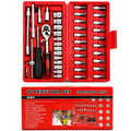 46-Piece Socket Wrench Set  | Complete Ratchet Socket & Screwdriver Bit Tool Kit