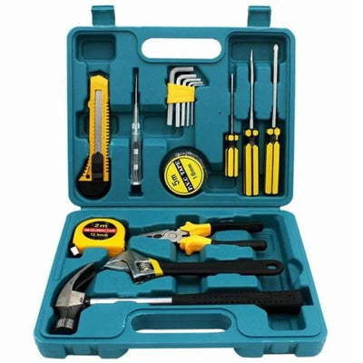 12-in-1 Home Tool Kit  | Multi-Purpose Repair Tool Set | Hardware Tool Durable Storage Box