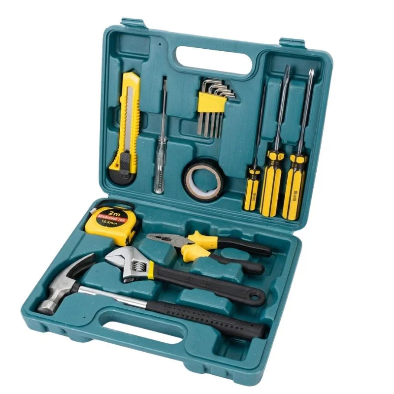 12-in-1 Home Tool Kit  | Multi-Purpose Repair Tool Set | Hardware Tool Durable Storage Box