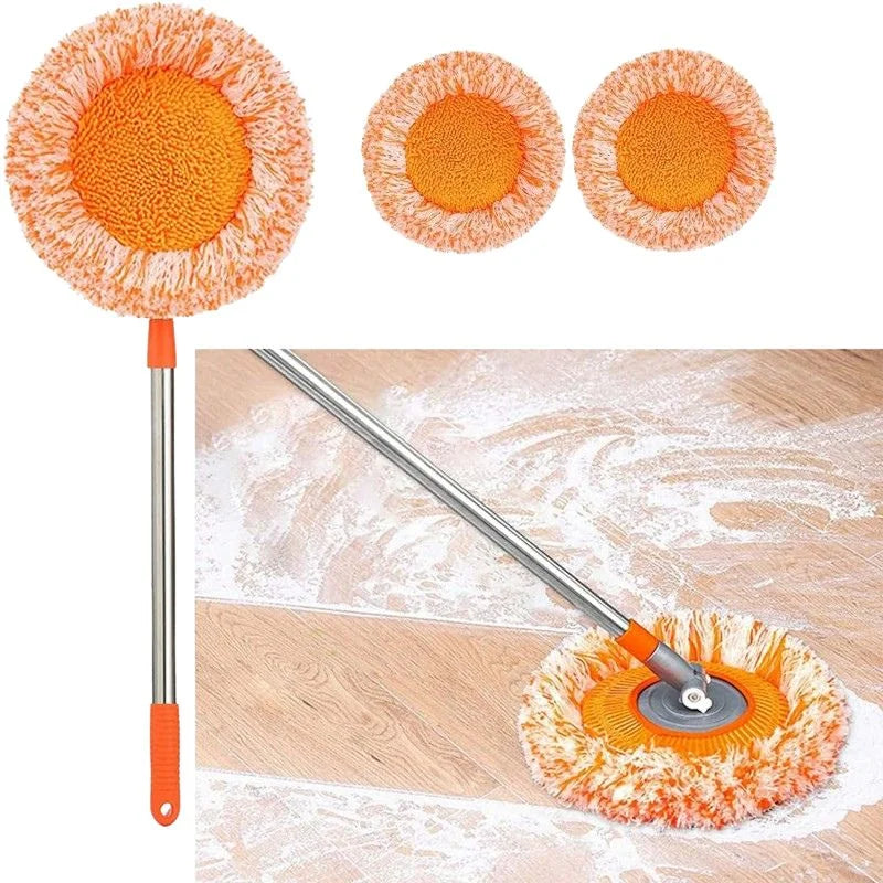 Sunflower Shape Cleaning Mop | 360° Rotating Extendable Microfiber | For Walls, Floors, Bathroom and Windows