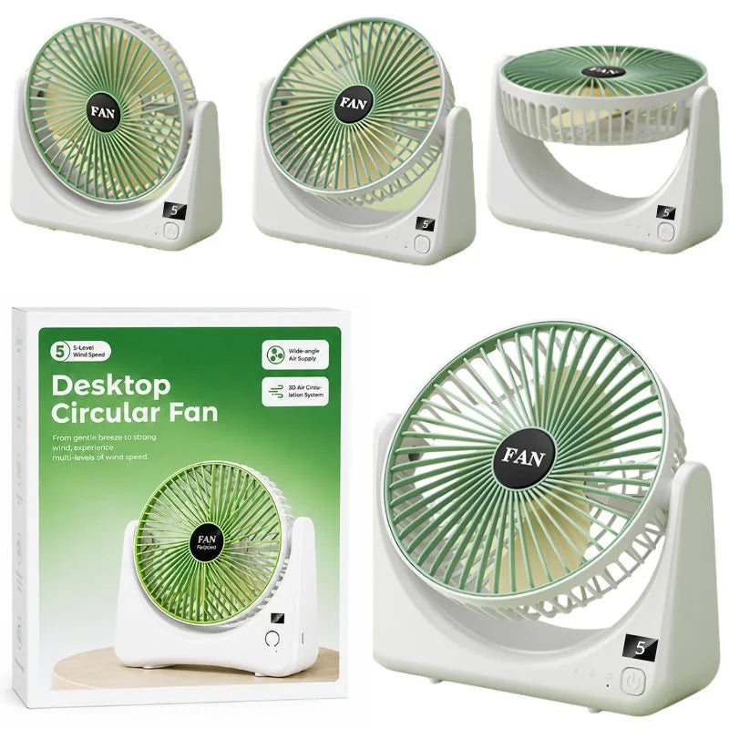 Circular Rechargeable Desktop  Fan